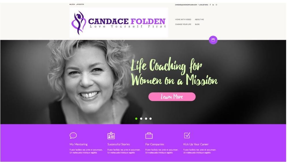 Candace Folden's Captivating Website, crafted by April Gregory and Wonder Woman Marketing as part of the Premium Offer Service. Experience the beauty and allure of a website designed to reflect Candace unique brand identity."